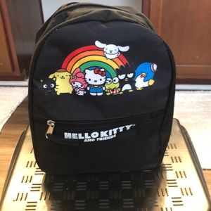 💗 Super cute hello kitty and friends black 10 inch backpack💗 NWT